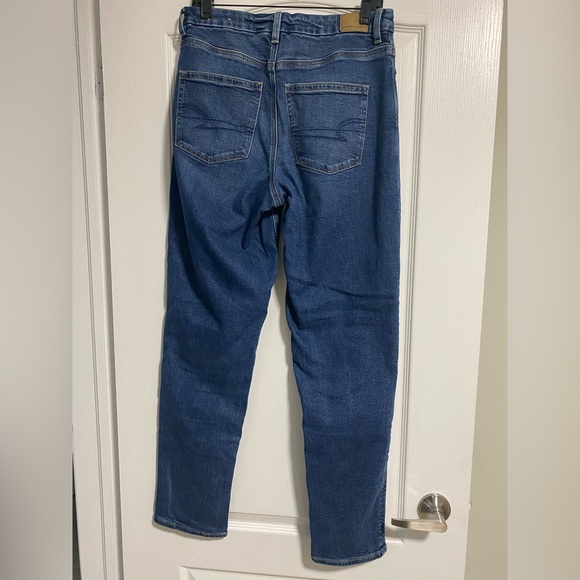 American Eagle Outfitters Curvy Mom Dark Blue Jeans - Picture 2 of 5